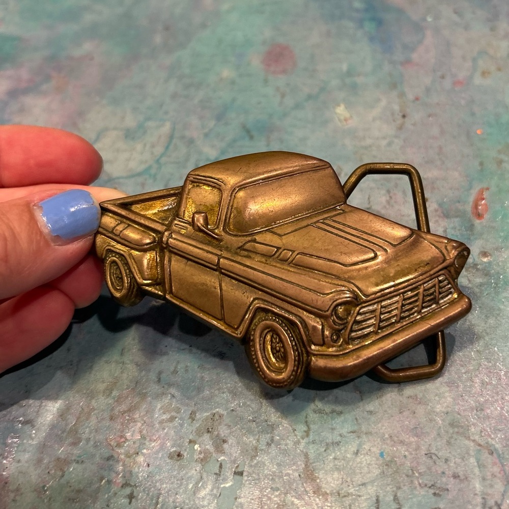 1978 Brass Truck Buckle